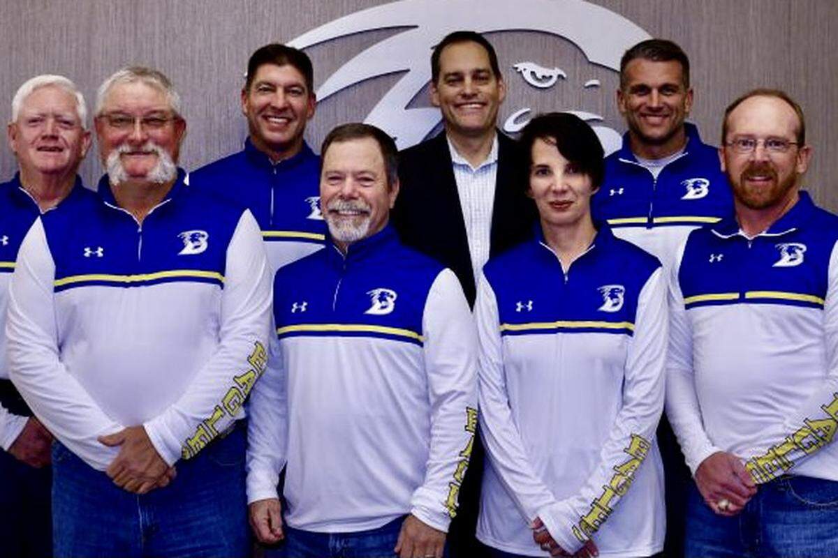 The Brock school board including Trustee Katarina Lindley, a physician.
