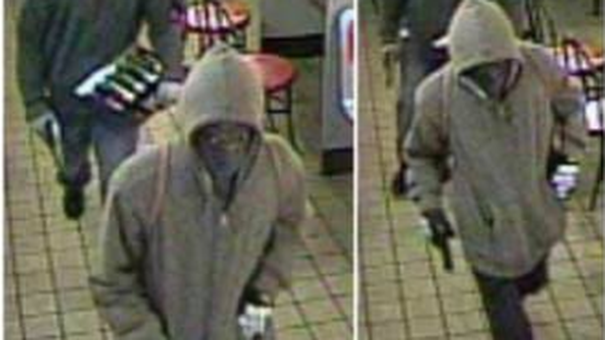Two men went into a Bedford restaurant on Feb. 5 at 3:30 a.m. armed with semiautomatic handguns. On Wednesday, police said the men had not been identified and asked the public for help identifying the suspects.