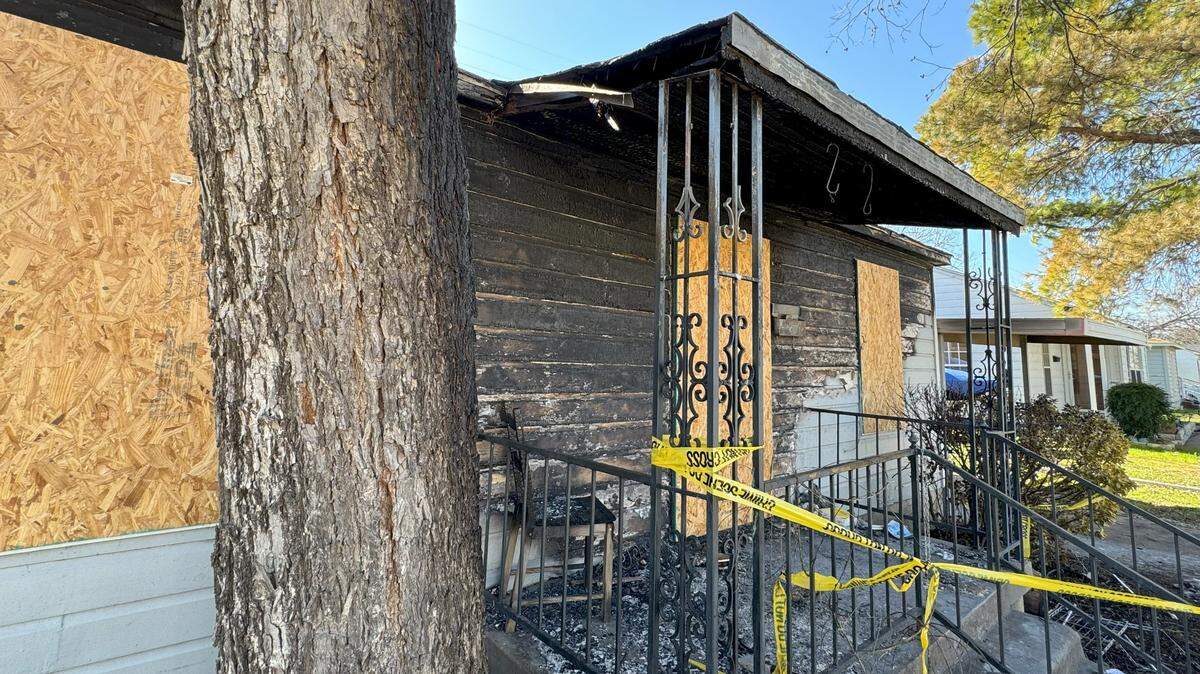 Zack Towne and his family believe a power line contributed to the fire that destroyed their Richland Hills home on the early morning of Jan. 8.