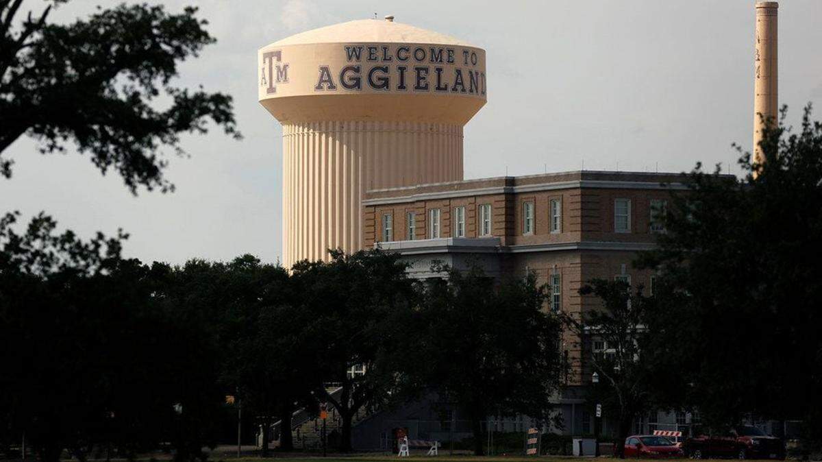 The Texas A&M University campus in College Station, Texas.