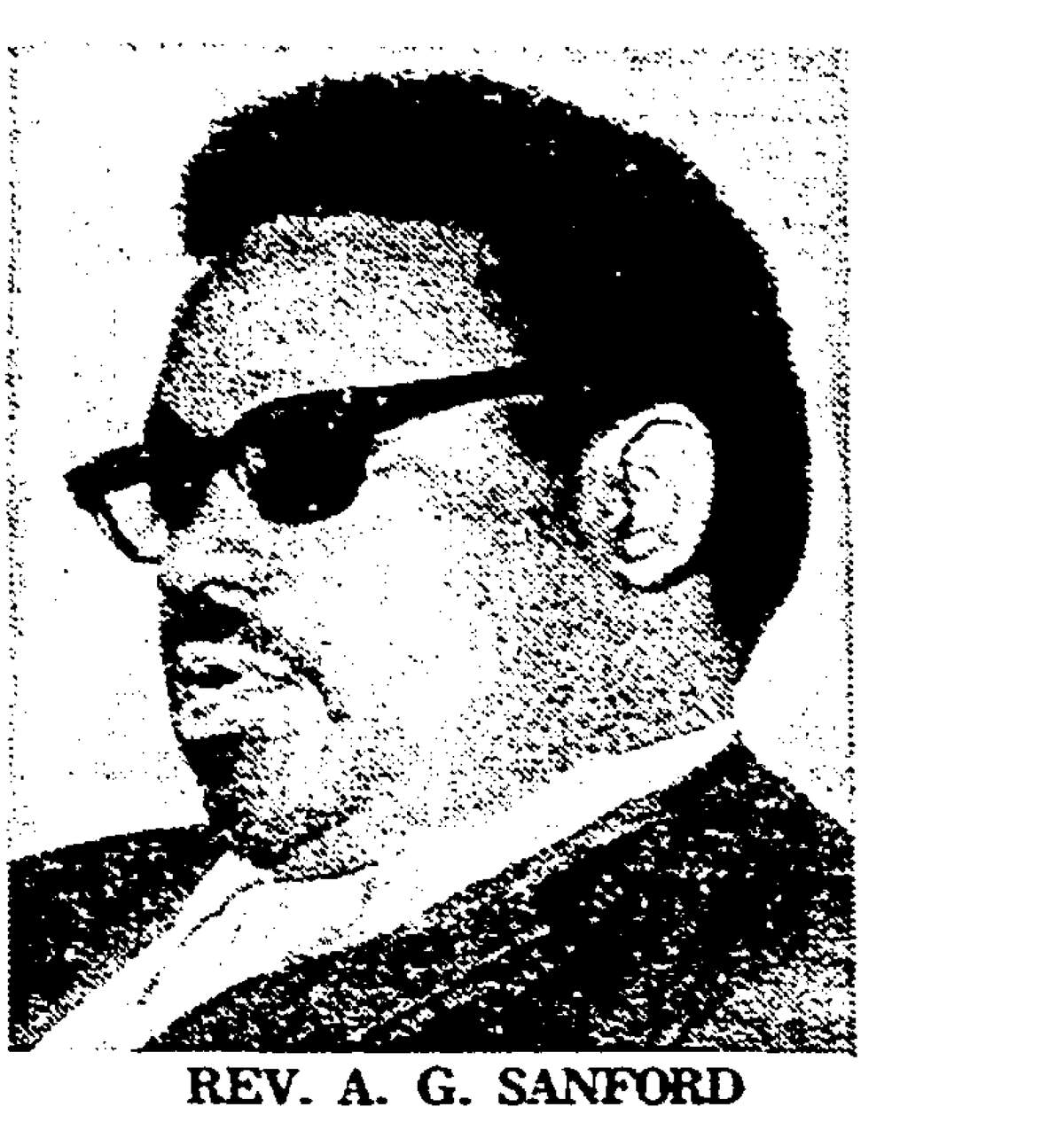 The Rev. Alfred Sanford, shown here in a newspaper image, lost a hotly contested Forth Worth ISD board to Carlos Puente in 1978.