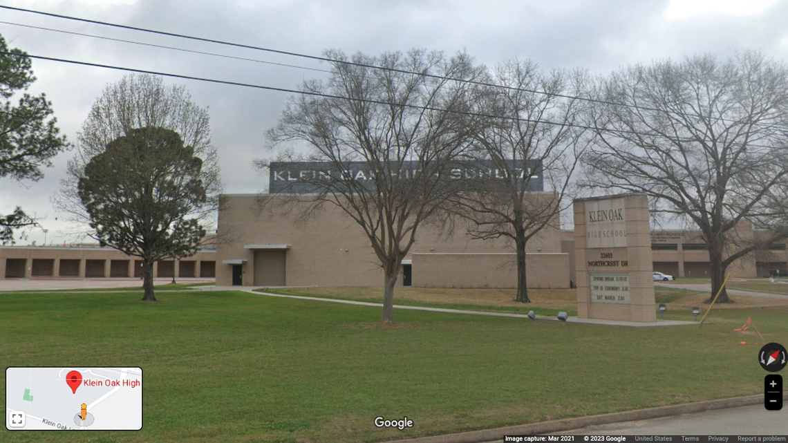 A faculty member at Klein Oak High School in Klein, Texas, was injured in a fight.