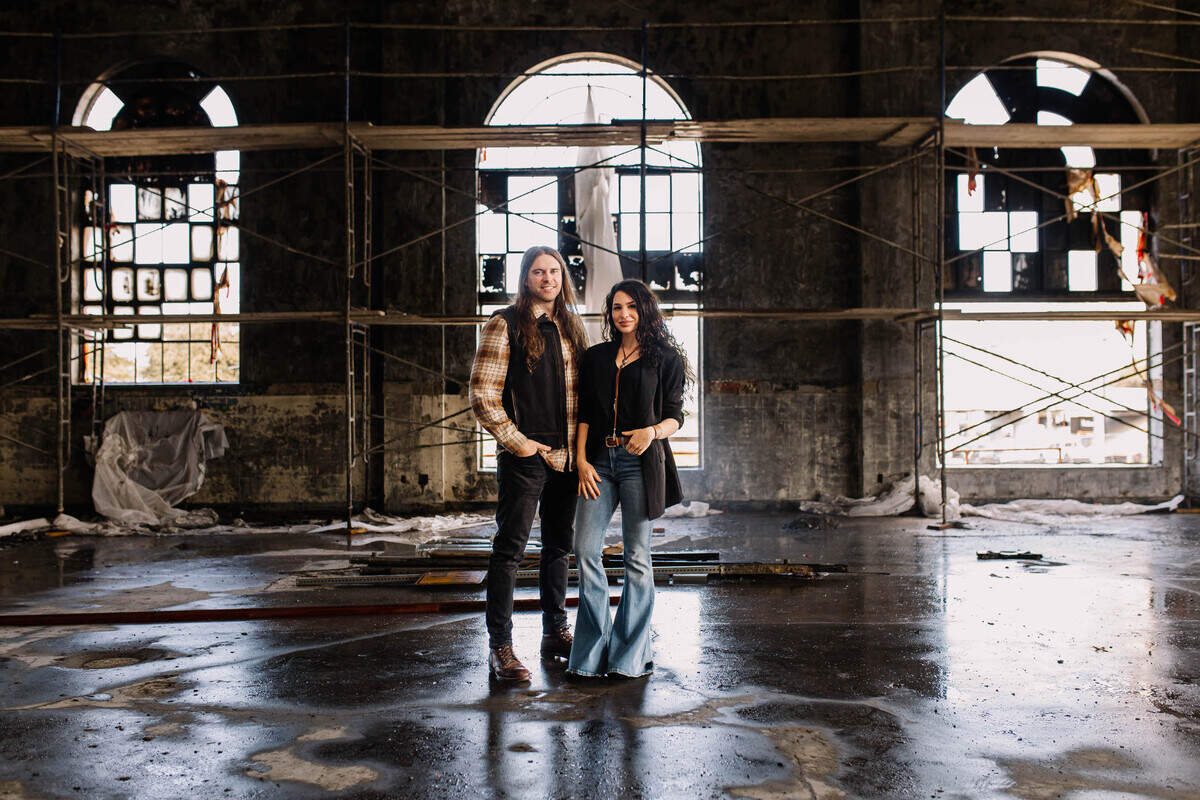 Jenna and Micah Kinard inside the Fort Worth Public Market.