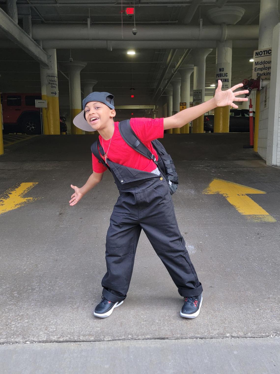 Bryce Holmes, 12, of Colleyville is performing as young Marlon Jackson, the older brother of Michael Jackson, in the traveling production of ‘MJ’ at Bass Hall May 13-18.