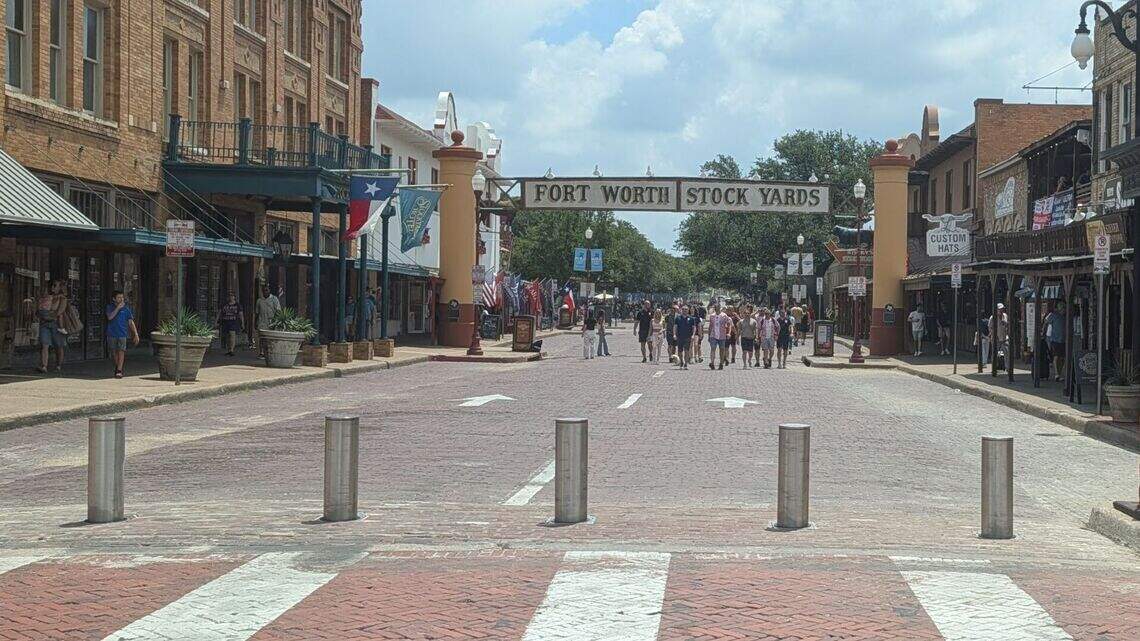What’s up with those new bollards blocking traffic in the Fort Worth Stockyards?