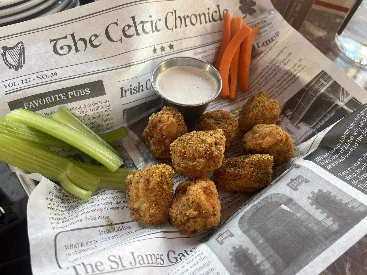 Lemon-pepper boneless wings at Henry McCarty’s Irish Pub on Thursday, Feb. 19, 2026 in Fort Worth.