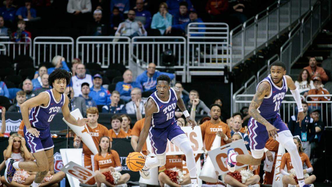 TCU guard Damion Baugh (10) and his teammates will try to keep an uptempo pace against Arizona State on Friday in the first round of the NCAA touranment.