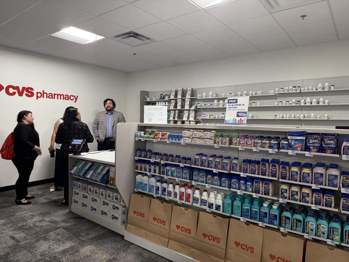 The Workforce Innovation and Talent Center features a CVS pharmacy classroom that replicates the functions of a real CVS pharmacy, training students to work in pharmacy settings after graduation.