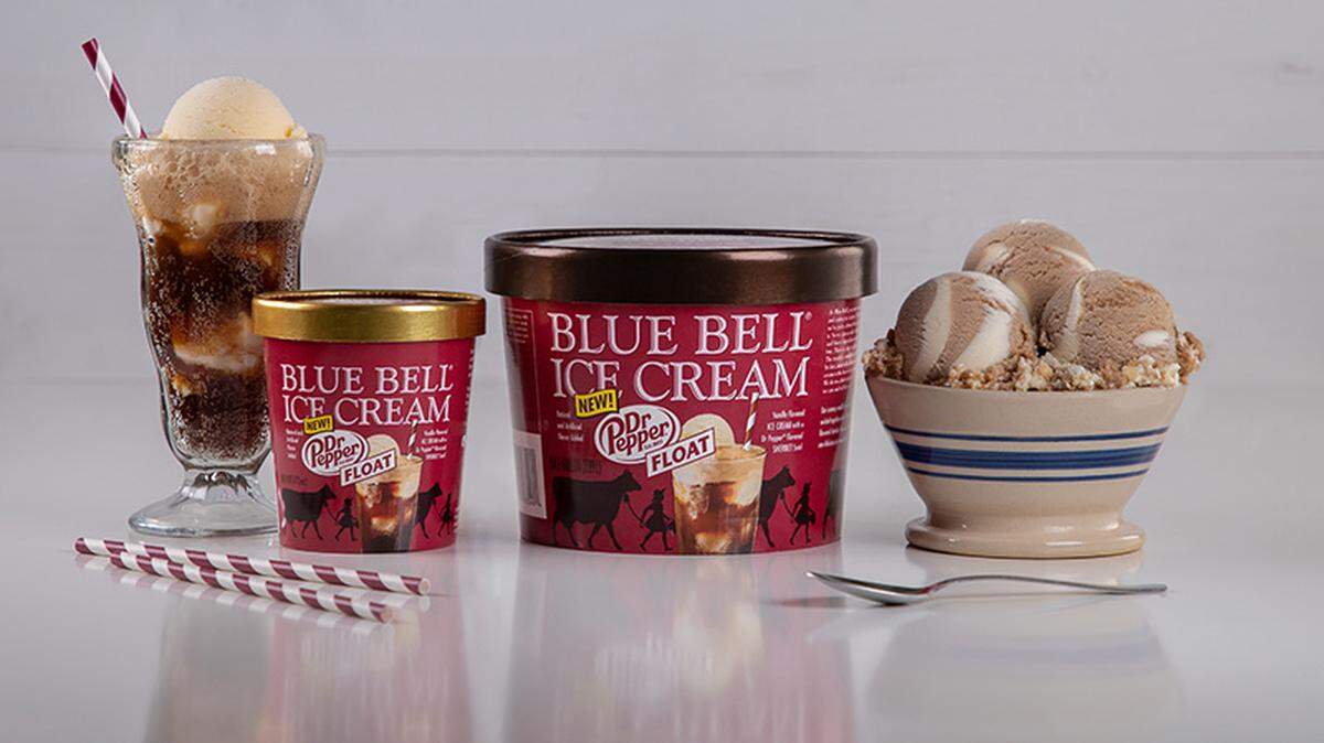 Blue Bell and Dr Pepper have teamed up for a Dr Pepper Float ice cream that is now available.