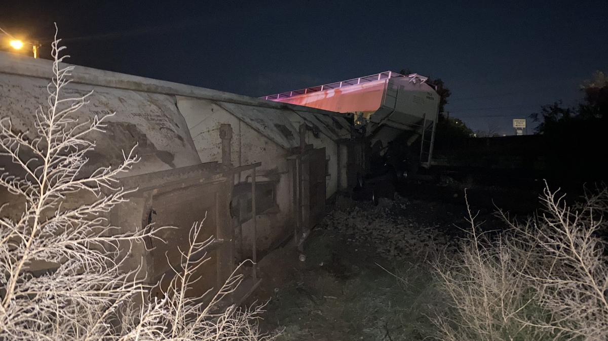 A train derailed, killing a 49-year-old conductor in El Paso, according to authorities in Texas.