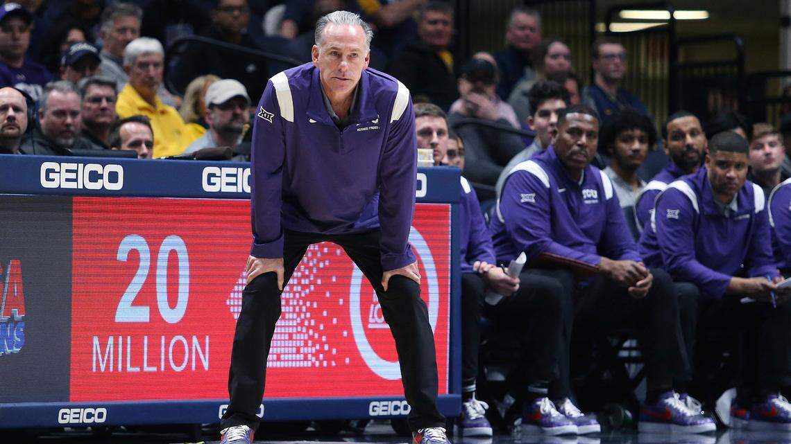 TCU coach Jamie Dixon watches his team during a game earlier this season.