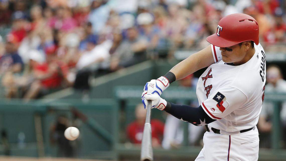 Shin-Soo Choo wasn't in the Rangers' starting lineup Monday and he doesn't expect to be in the lineup next Monday for the Home Run Derby.