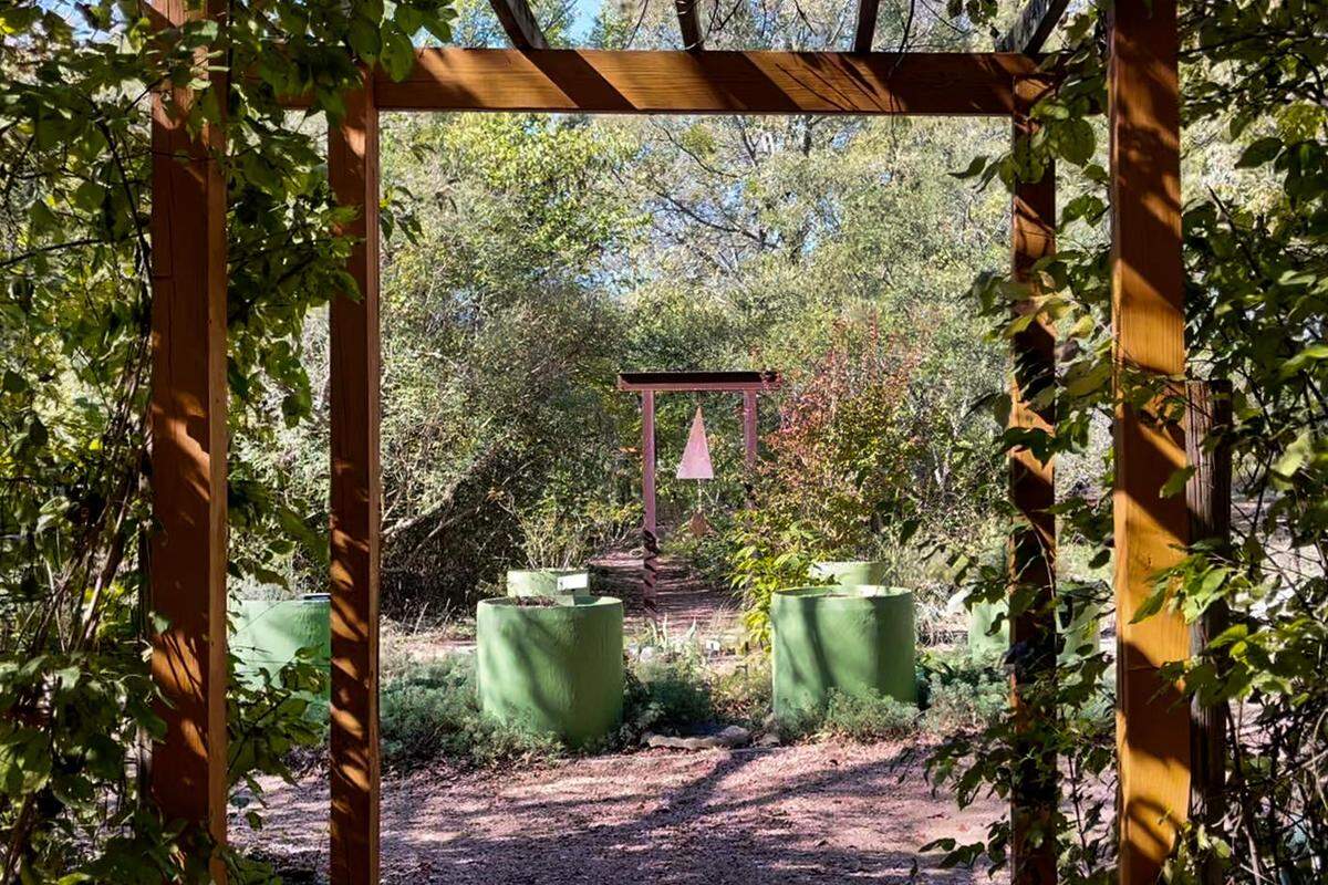 The butterfly gardens at Cedar Ridge Preserve.