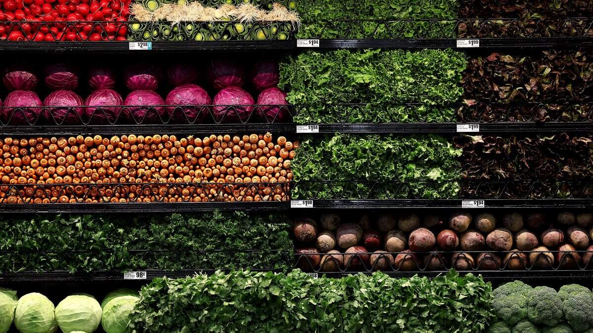 Fresh produce at the new Mid-Cities H-E-B on Tuesday, May 19, 2026.