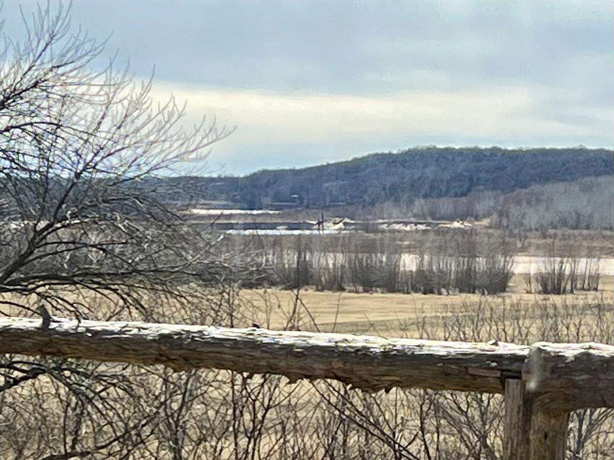 The Red River from McGehee Catfish Restaurant near Thackerville, Oklahoma.