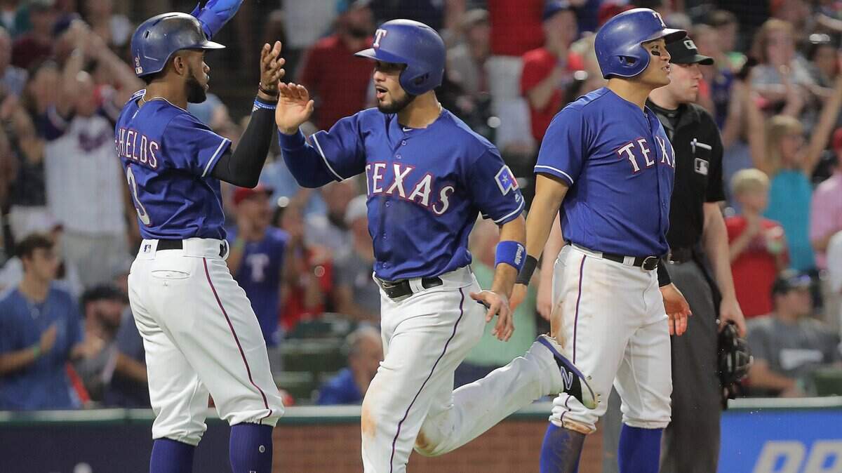 Delino DeShields, Isiah Kiner-Falefa and Shin-Soo Choo scored on Jurickson Profar's double in the sixth inning that gave the Rangers an 11-10 lead. The walks drawn by Choo and Kiner-Falefa were the biggest part of the inning, manager Jeff Banister said.
