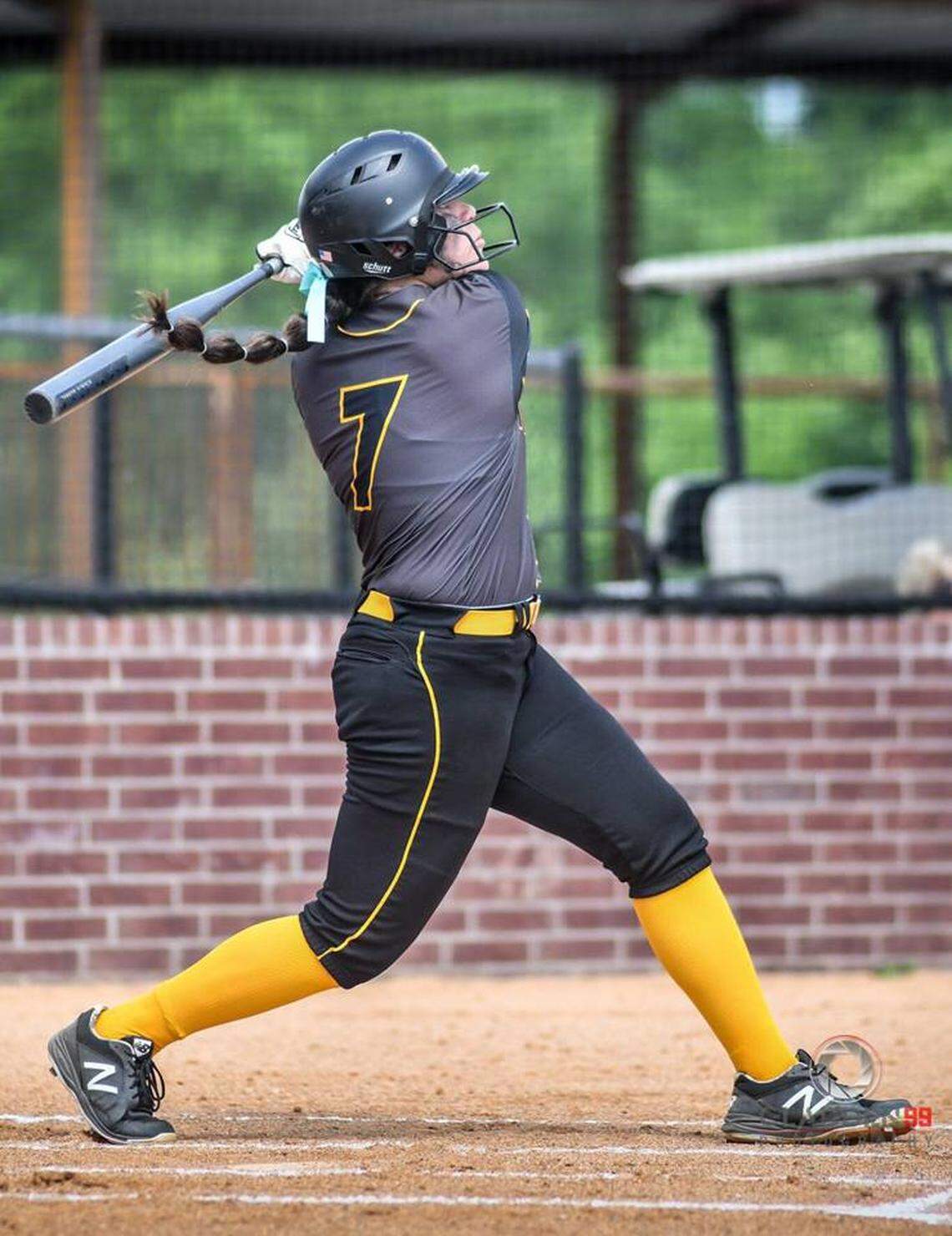 Forney second baseman Trinity Cannon