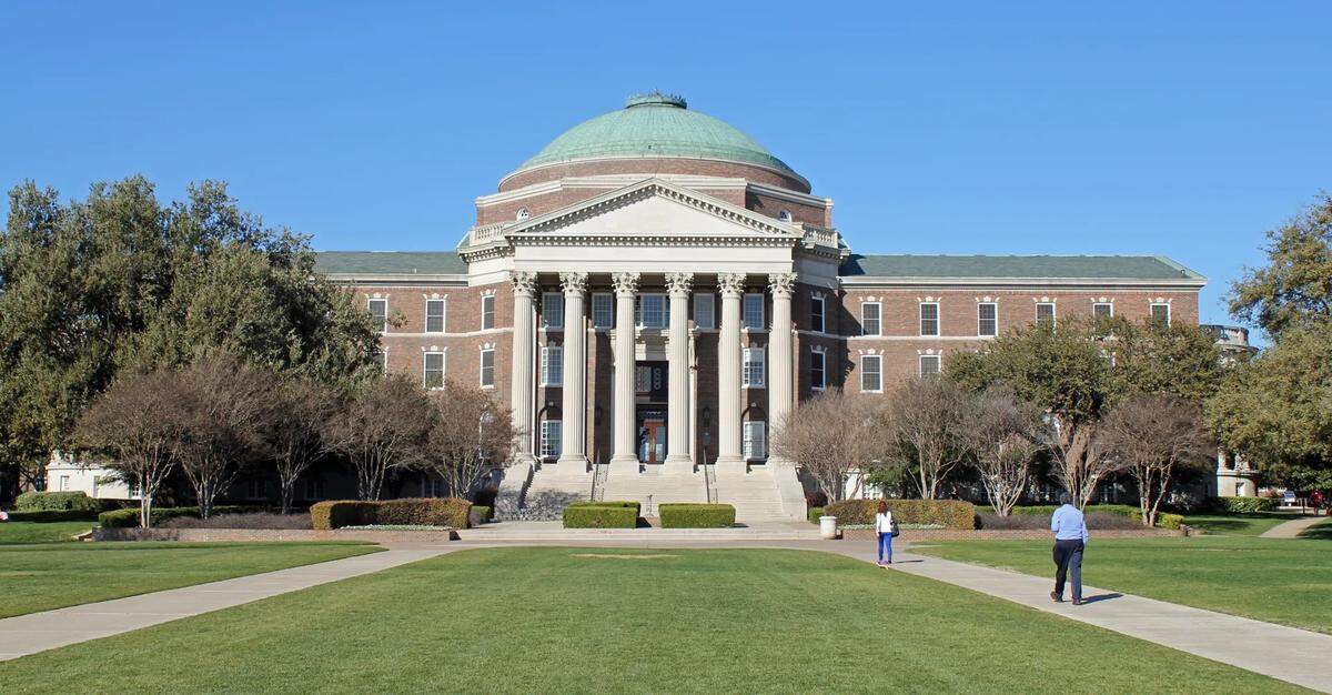 Dallas Hall on Southern Methodist University’s campus is the oldest building inspired by University of Virgina’s Rotunda.