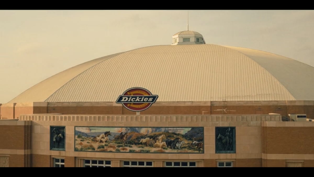 Dickies Arena is seen in “Landman” season 2 episode 1.