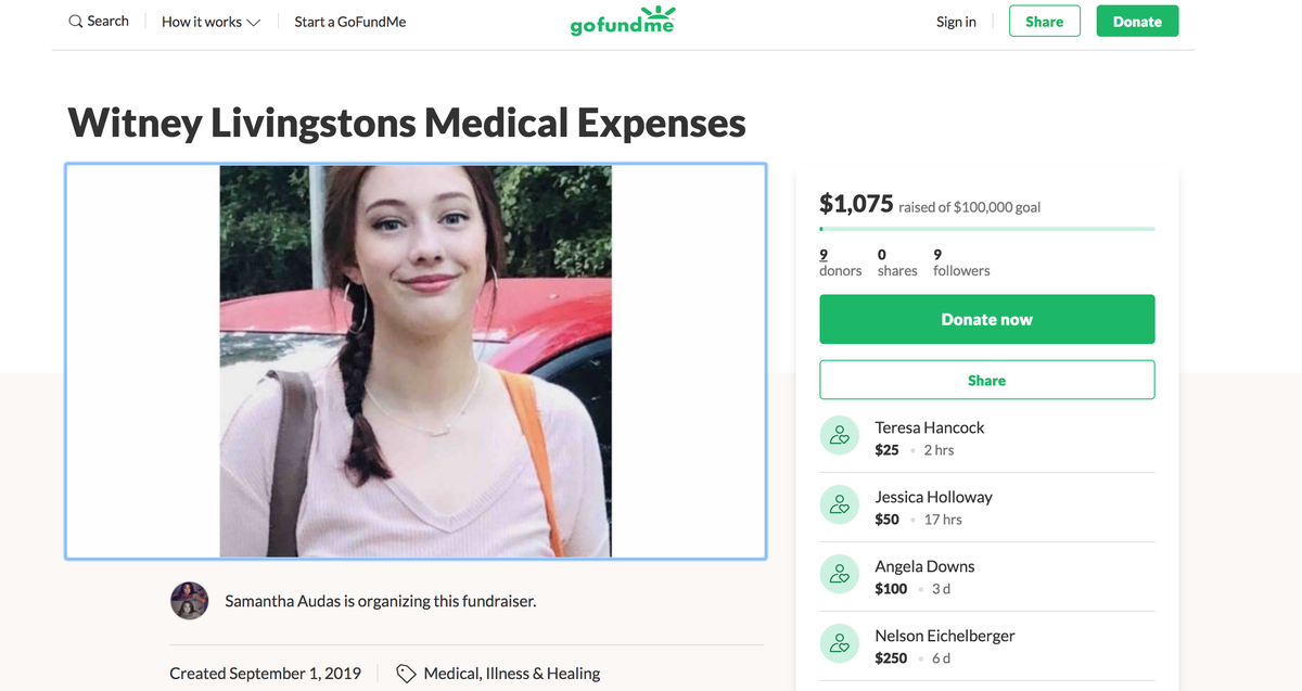 Witney Livingston, 17, is on a ventilator in Texas after vaping three to four pods a week over the last two years, her mom says.