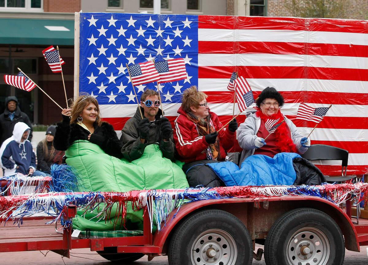 Nov. 11, 2014: The River Oaks Fire Department participates in the annual Veterans Day parade in downtown Fort Worth.