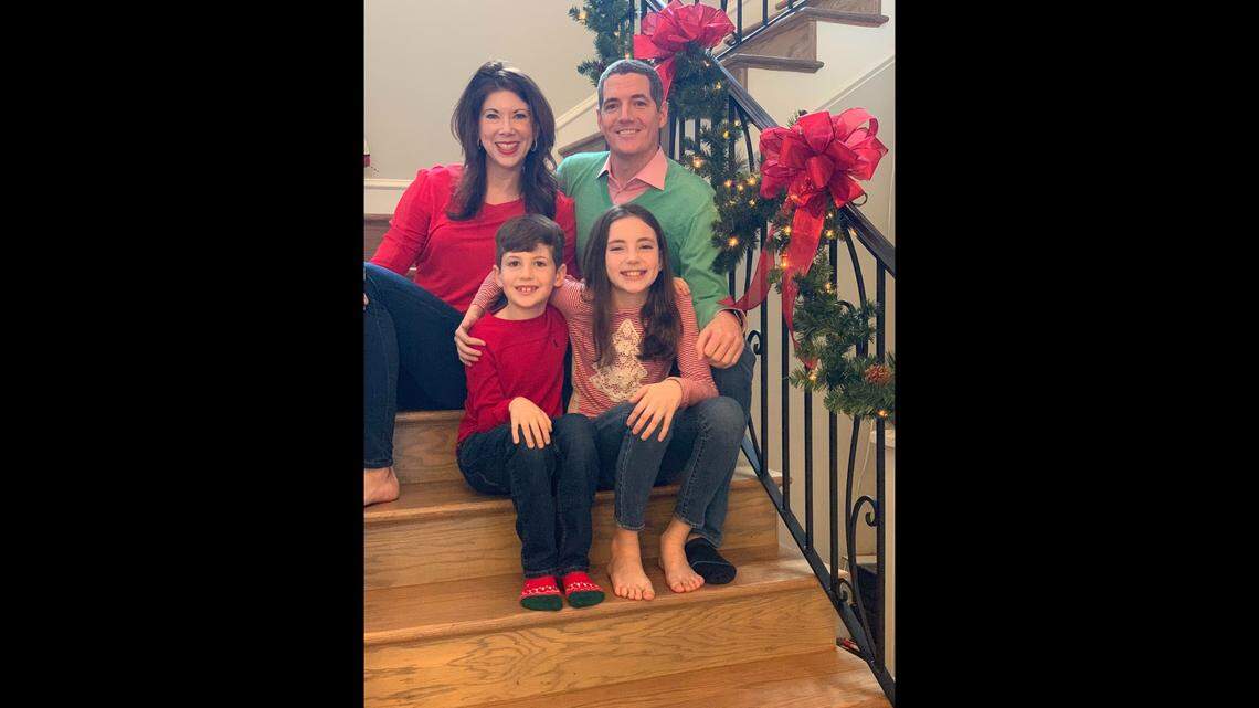 Dr. Andrea Palmer and Dr. Blake Palmer of Fort Worth with their children, Wiley and Lorelei. Blake took his own life on June 23. Andrea is talking about his death to raise awareness about mental health and the need for change within the medical community about this issue.