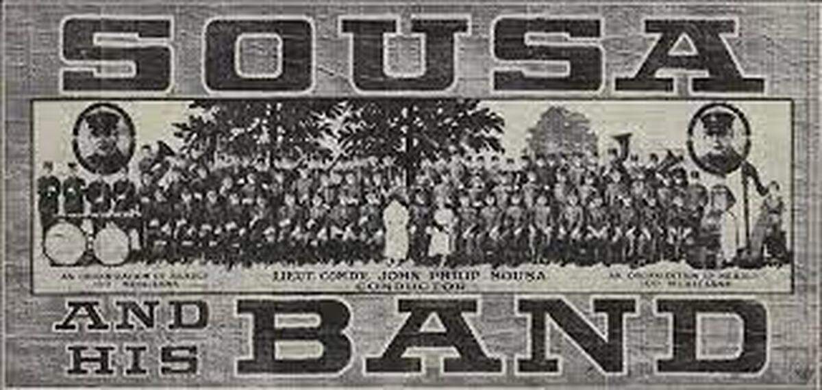 A promotional piece for John Philip Sousa and his band.