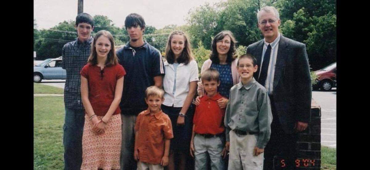 Marybeth Arnold, front left, with her family.