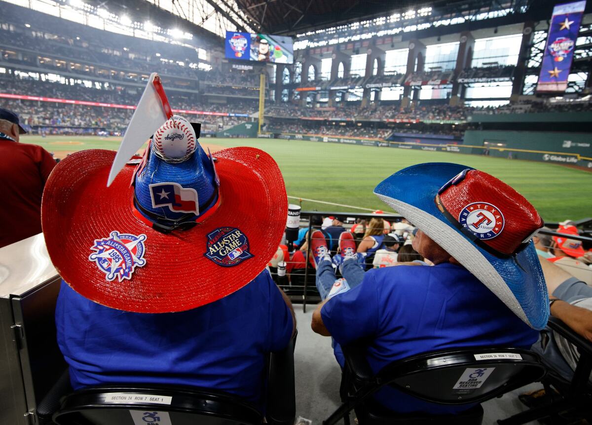 Rangers fans enjoy the MLB All Star Game at Globe Life Field in Arlington, Texas, Tuesday July 16, 2024. (Special to the Star-Telegram/Bob Booth)