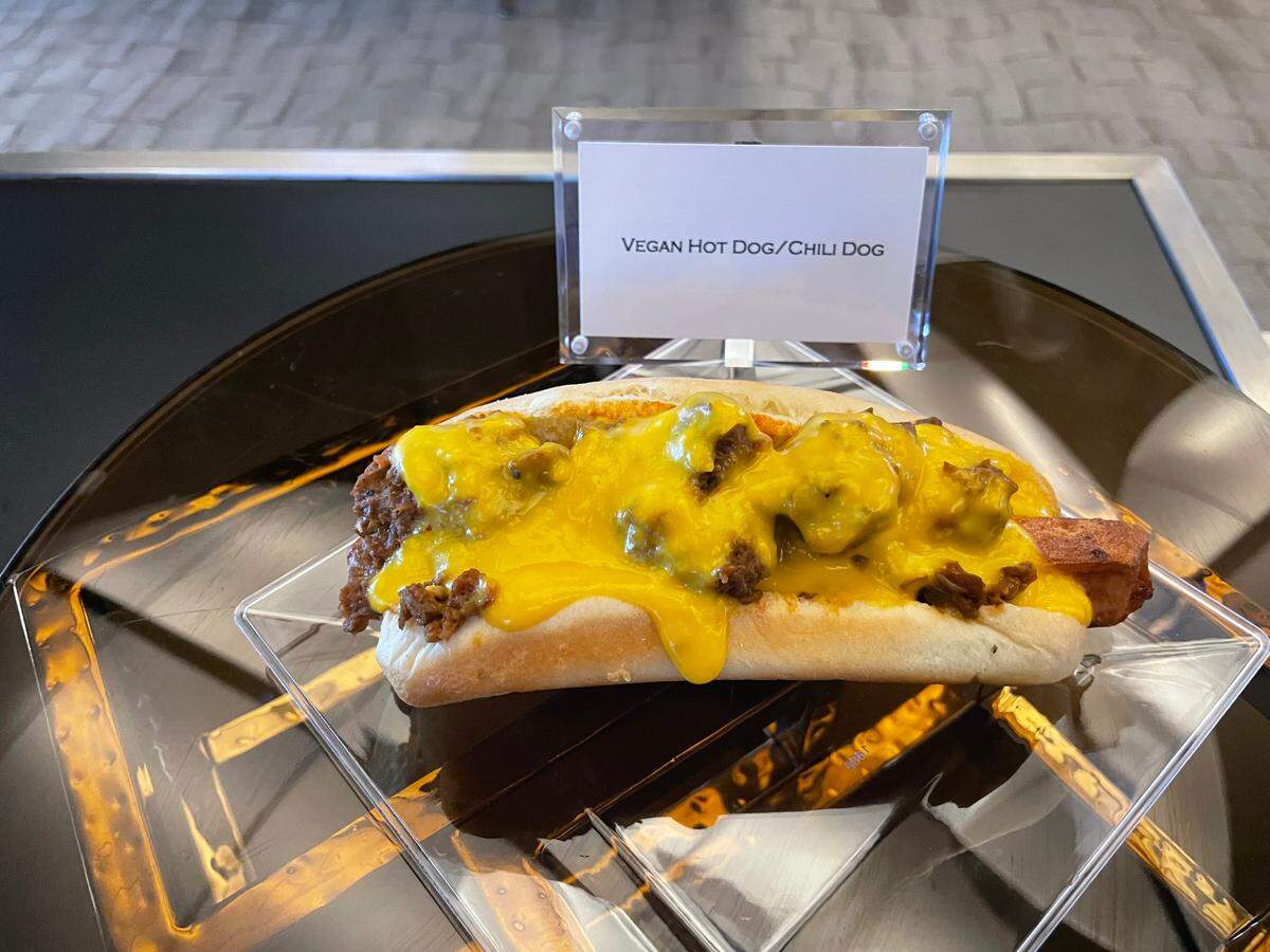 Vegan chili dog available at Dallas Cowboys home games this season.