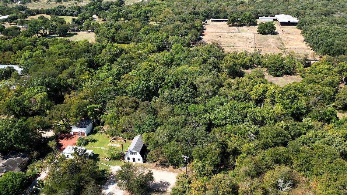 Developer Black Mountain is asking the Fort Worth City Council to approve rezoning of an additional 119 acres for inclusion in a development that includes a data center. The area is near Weston Gardens, bottom left, a family-owned botanical garden and event venue.