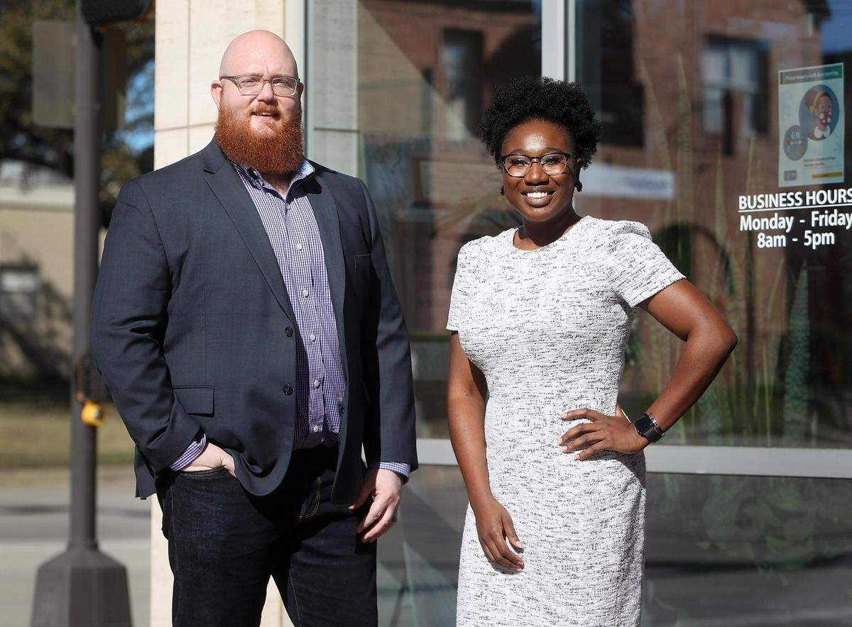 Scott Conyers, left, and Arnetta Porter, attorneys with Legal Aid of NorthWest Texas have been spearheading an outreach program to help educate tenants about the protections and assistance available during the COVID-19 pandemic in Texas.