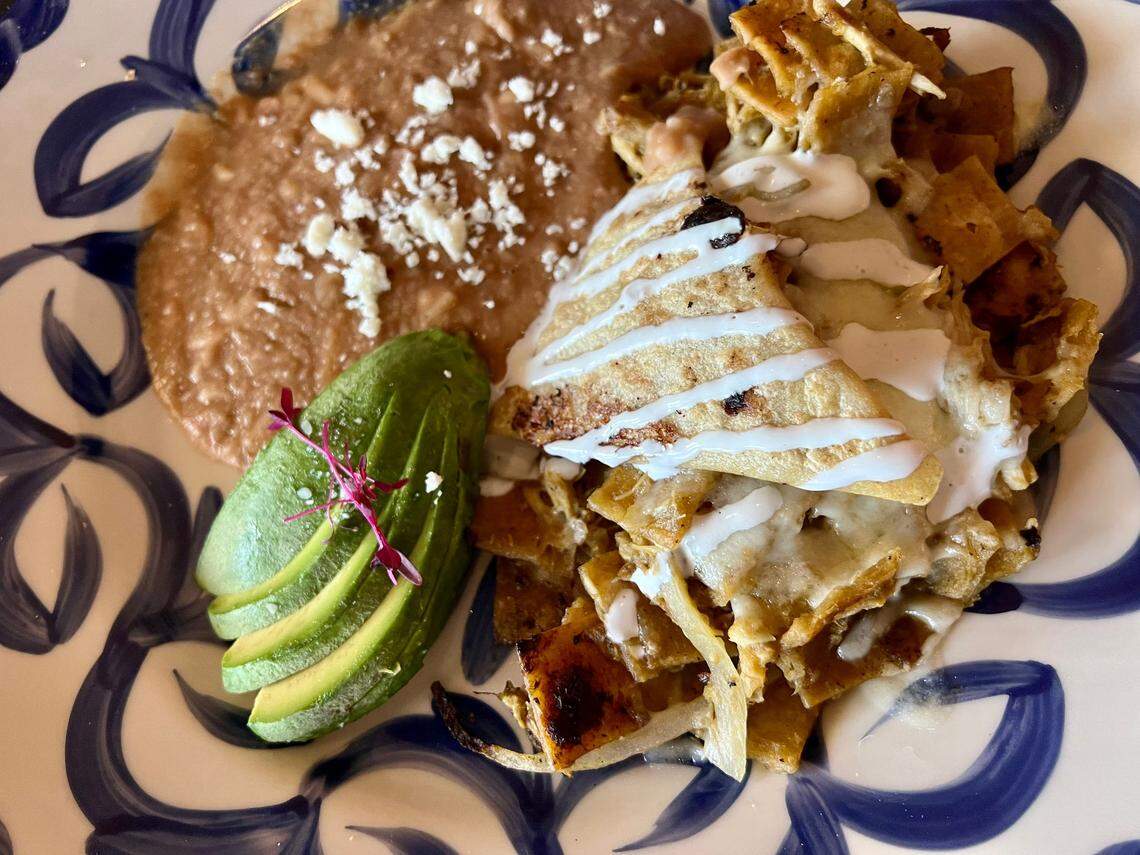 Chilaquiles verdes at Don Artemio.
