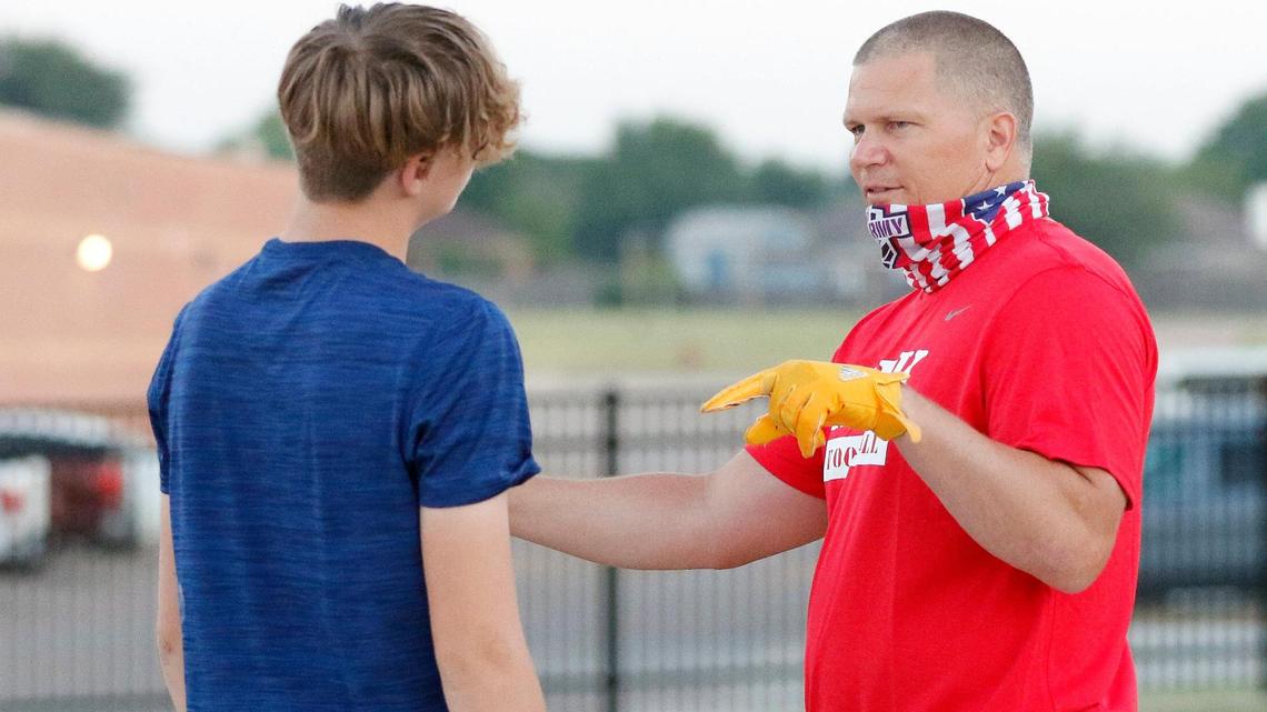 Head coach Jon Kitna is leading the Burleson football team for the first time this season after being hired in March. 