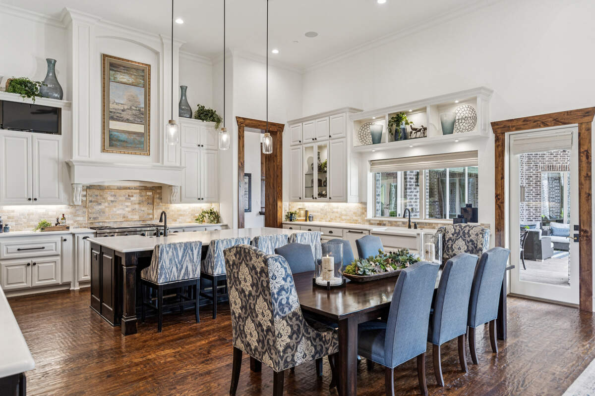 Kitchen and dining area
