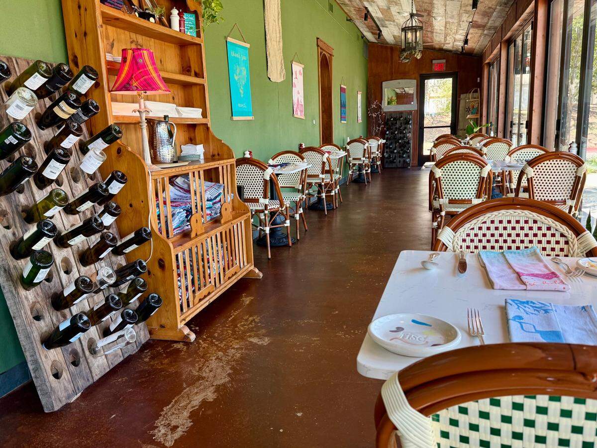 The sunroom and patio at Rise Souffle in Southlake, Texas, June 29, 2025.