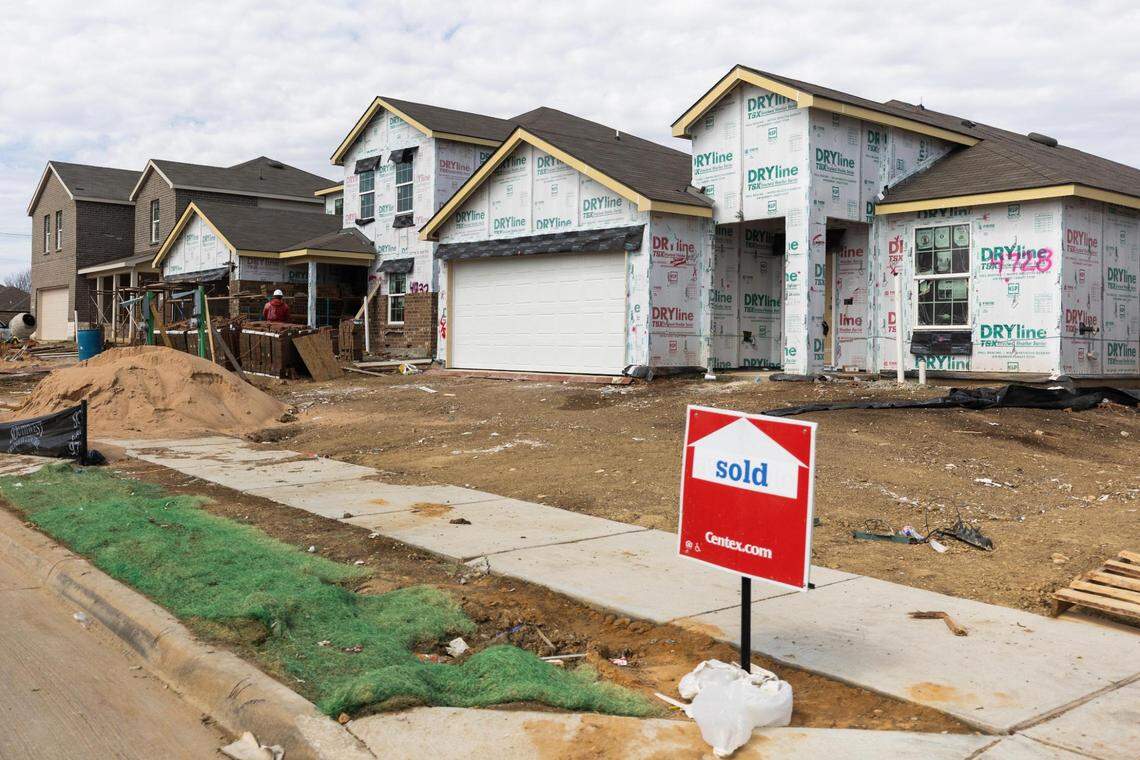 Construction on new homes continues at Newberry Point in Crowley.