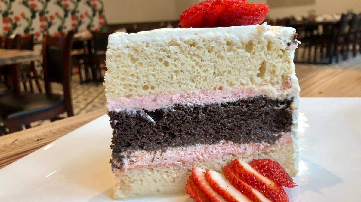 Tres leches cake at El Bolero in Crockett Row.
