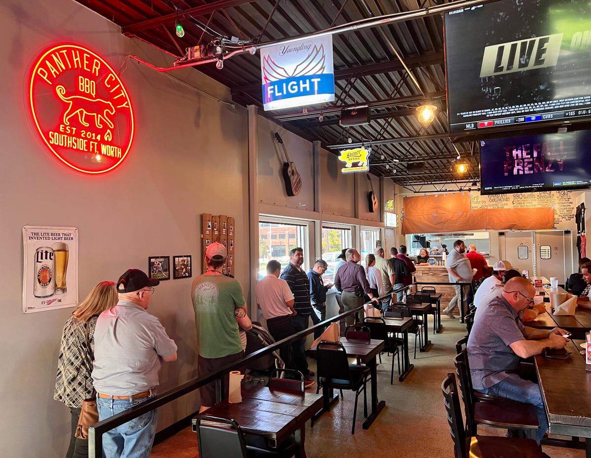 Panther City BBQ now has indoor service and dining.
