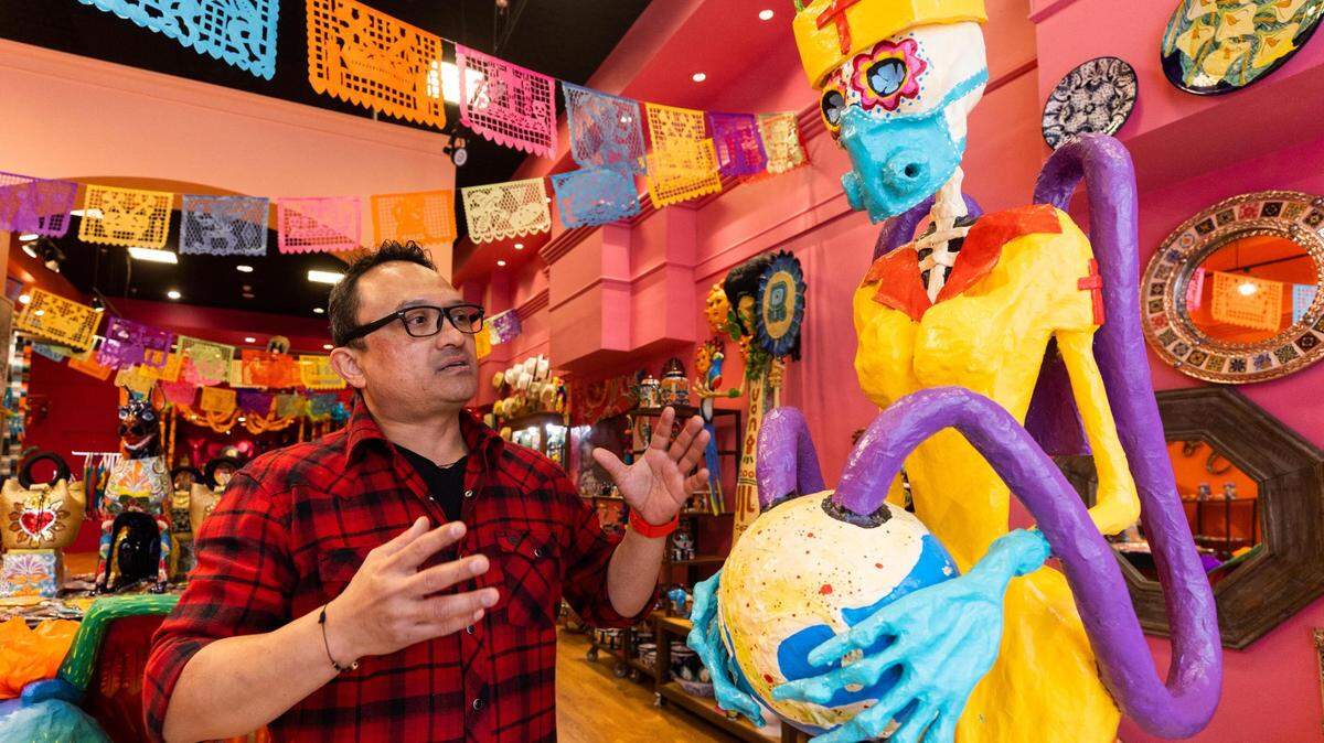 Miguel Martin, who opened Collection Mexicana in December 2021, is one of four business owners in a pilot business incubator program in Sundance Square.