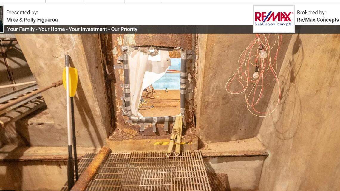 Interior of the former silo