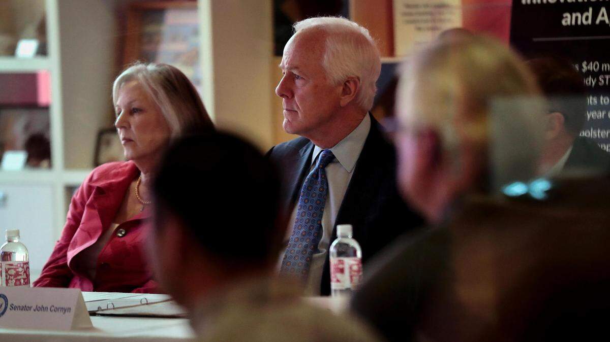 U.S. Sen. John Cornyn a roundtable on STEM at the Fort Worth Museum of Science and History on Wednesday, February 20, 2019. Cornyn was present to promote STEM Education Law, but also commented on President TrumpÕs national emergency declaration to build a border wall.