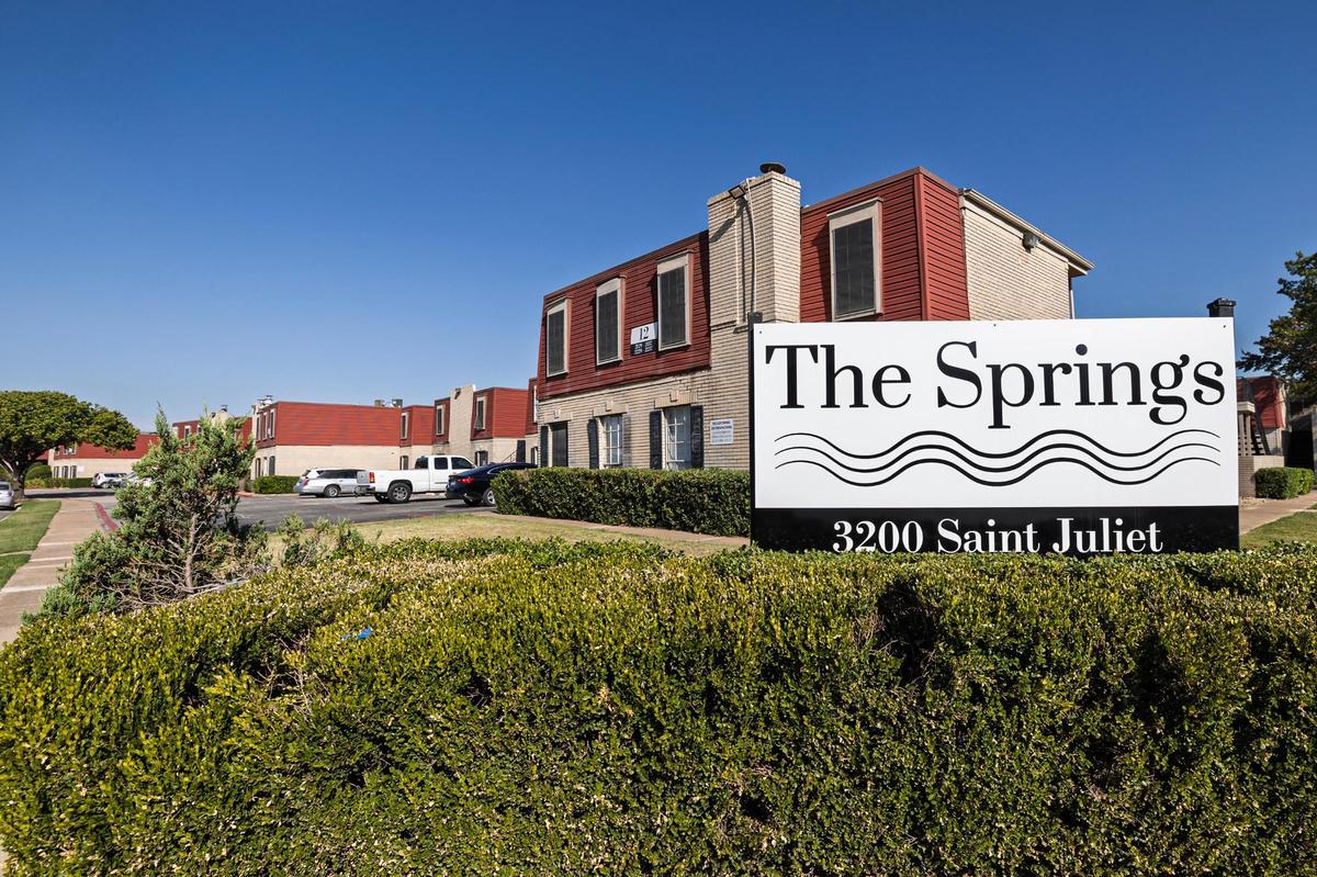 The northern portion of The Springs apartment complex on Saint Juliet Street in Fort Worth. The city’s public housing authority and a Dallas-based developer want to tear down the subsidized development and replace it with five-story, mixed-income apartment buildings.