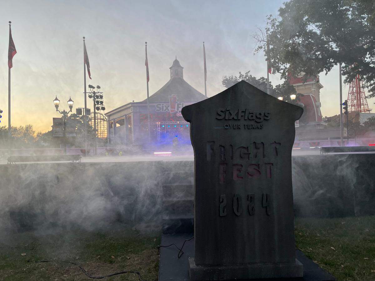 Fright Fest is now open at Six Flags Over Texas in Arlington.