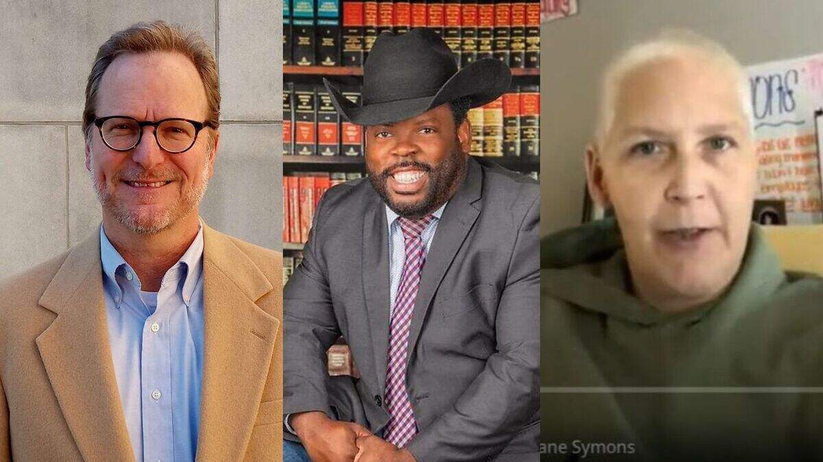 (from left) William Thorburn, Carlos Walker, and Diane Symons are all running to be the Democratic party candidate running for Texas House District 97 in the November 2024 General Election.