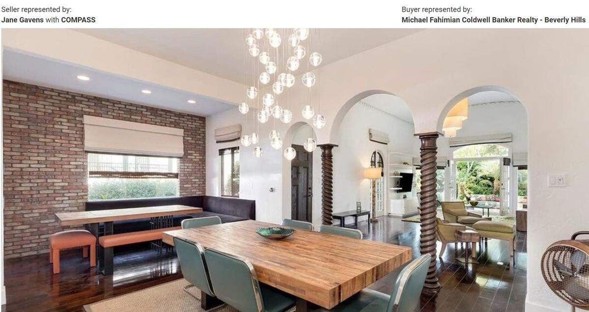 Living room and dining room.