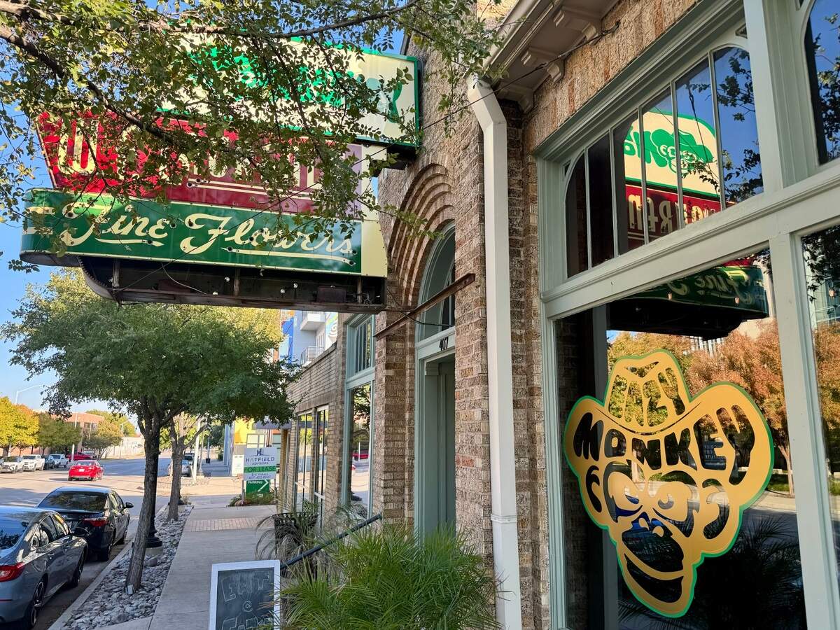 Eazy Monkey is in a 1925-vintage former flower shop on West Magnolia Avenue.