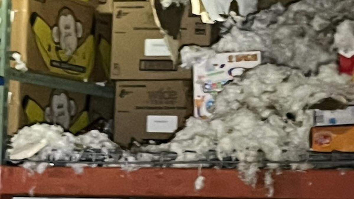 The food pantry at Eastside Ministries is closed indefinitely after it was damaged in a fire early Tueday.