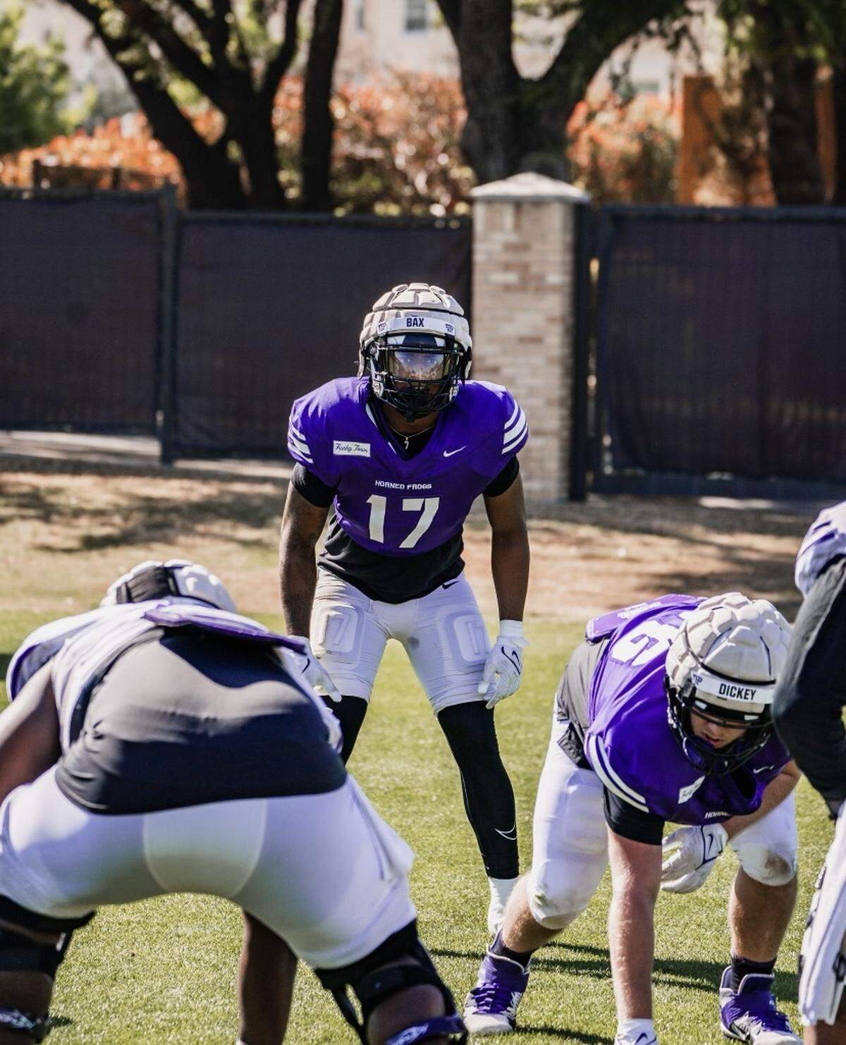 Freshman linebacker Jonathan Bax, a former defensive end, has adjusted quickly to his new position.