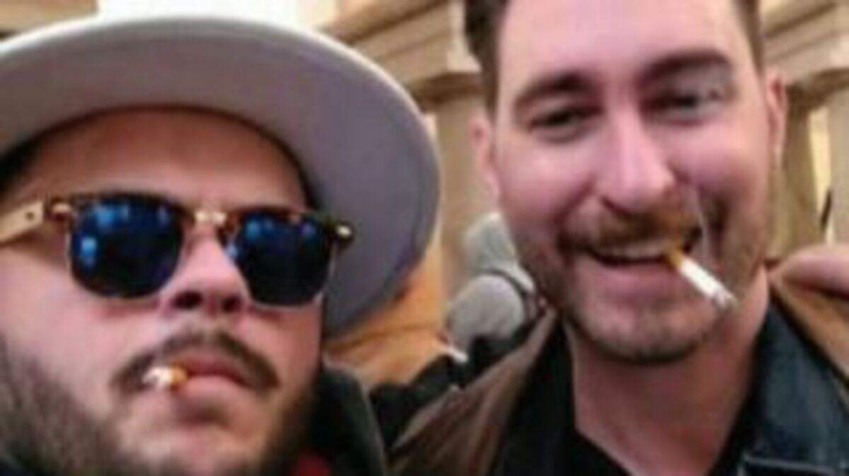 Nicholas DeCarlo, left, was arrested on Jan. 26, 2021, in connection with the U.S. Capitol riot. He and Nicholas Ochs, right, of Honolulu, pleaded guilty this week.
